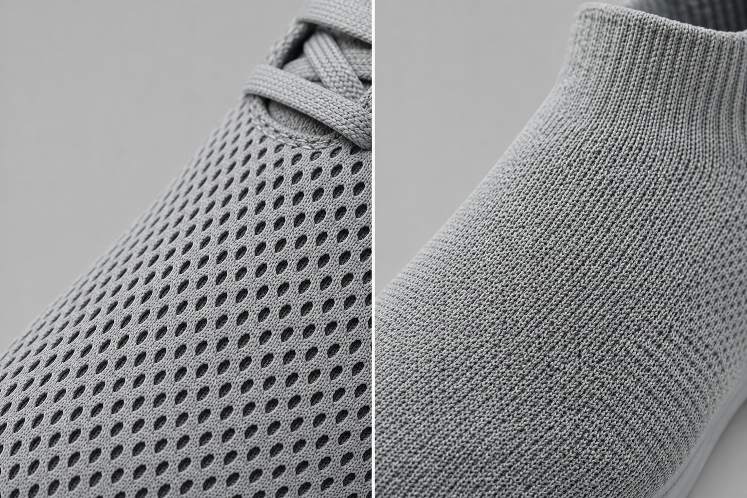 Mesh vs Knit Shoe Uppers