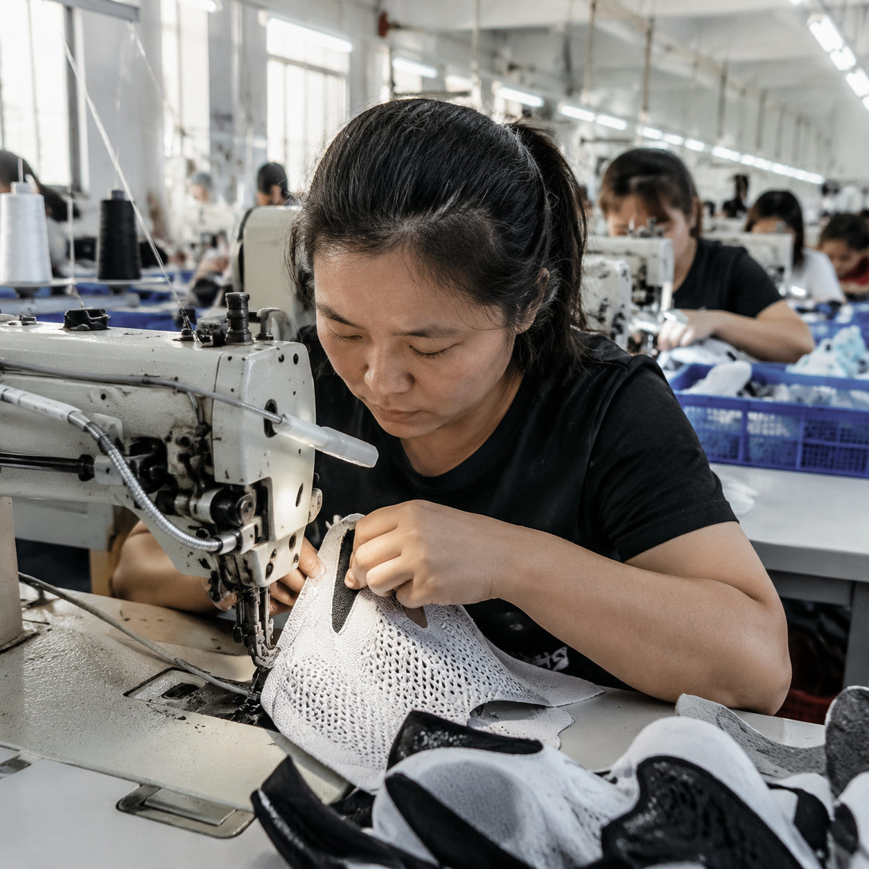 Upper stitching