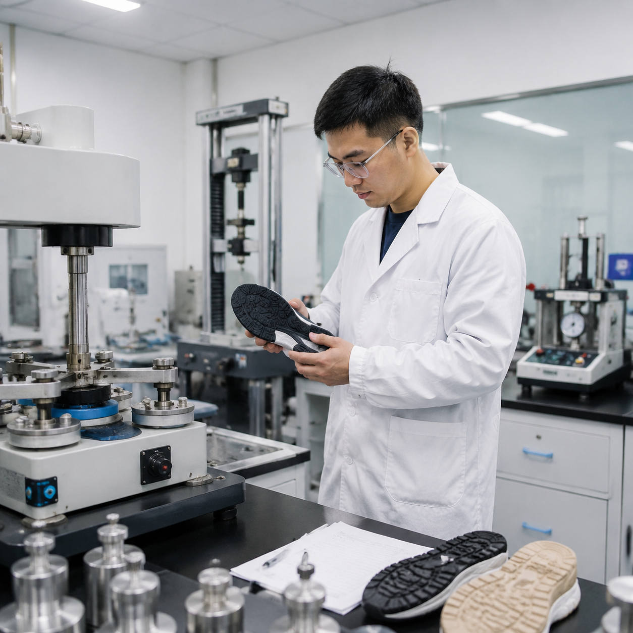 Footwear materials and performance testing laboratory