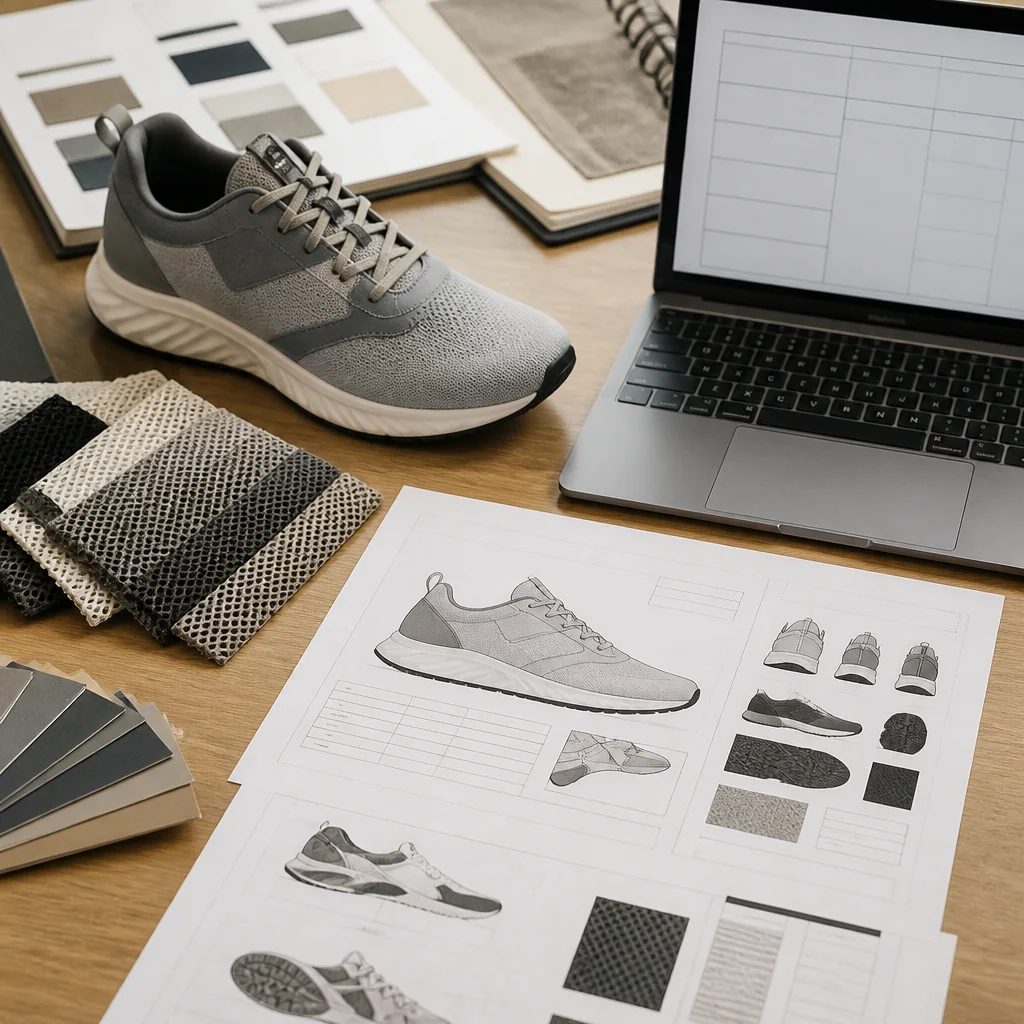 Procurement checklist for a running shoe sampling brief before supplier contact